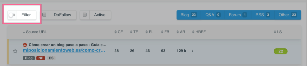 Filtrado avanzado de enlaces con LinkMiner