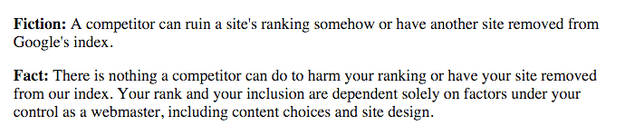 Google Facts & Fiction, documentación para Webmasters de Google (2002)