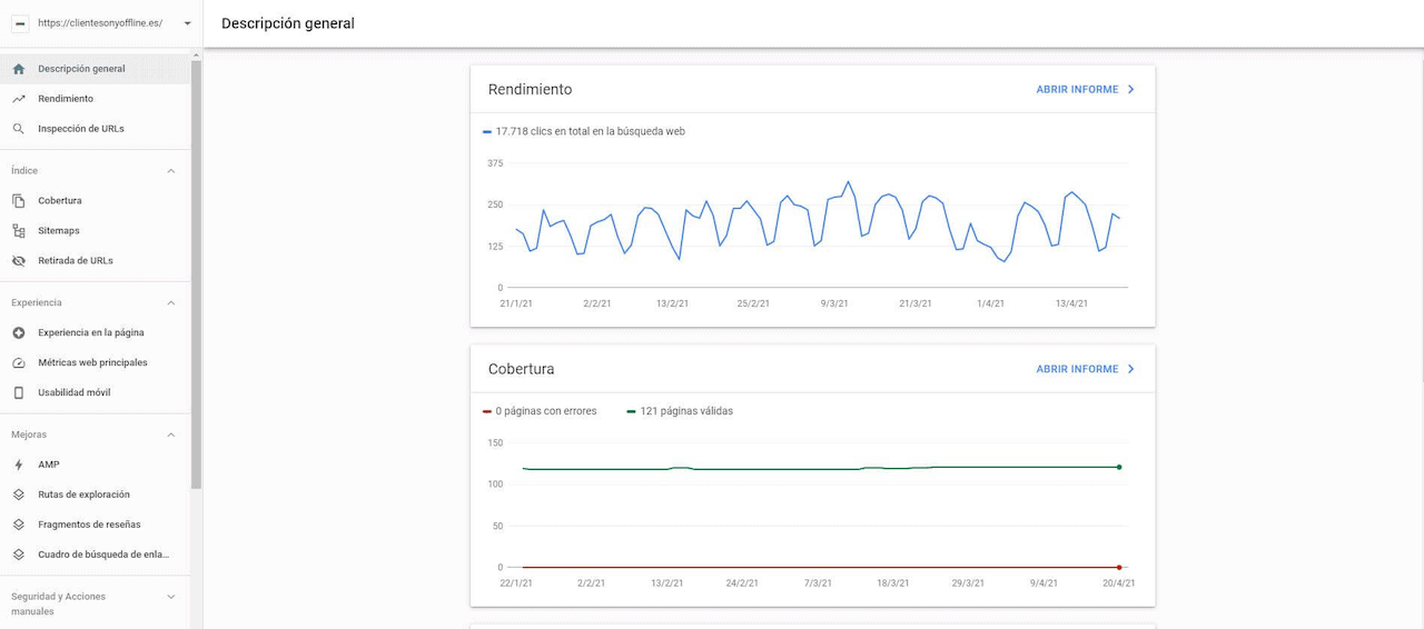 introducción a search console descripción general