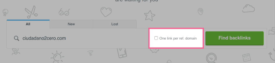 Mostrar un único enlace por dominio en LinkMiner