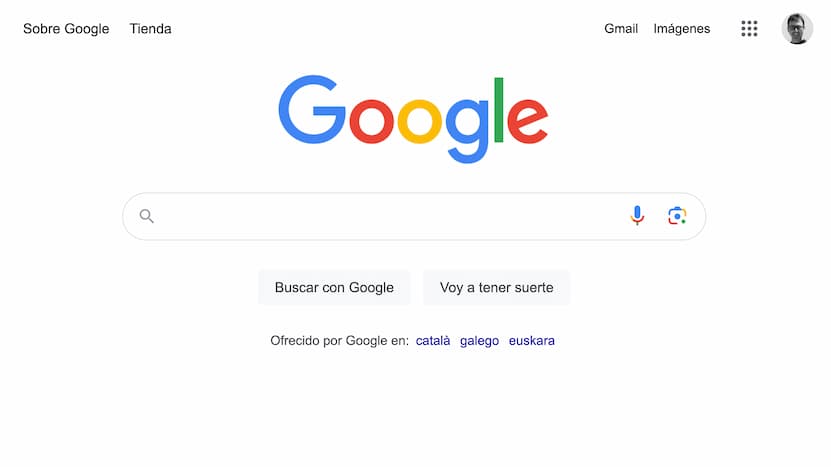 Página principal de Google (en 2023)