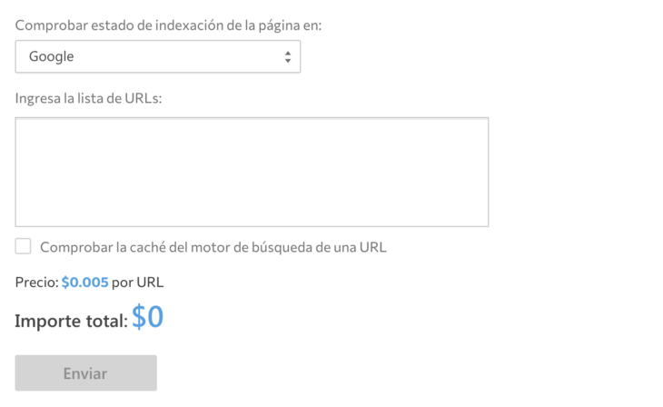 se ranking comprobar estado de indexación de la página ninjaseo org