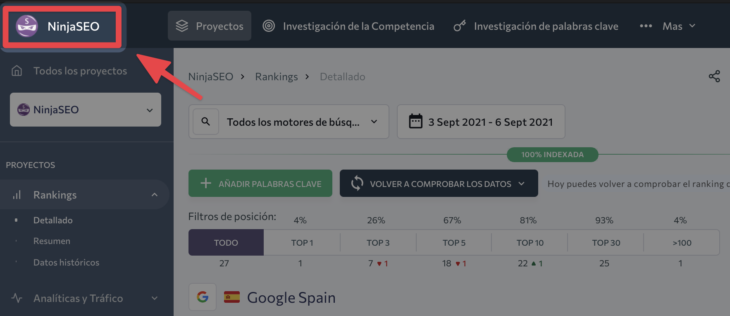 se ranking marca blanca personalización interface ninjaseo opt 2