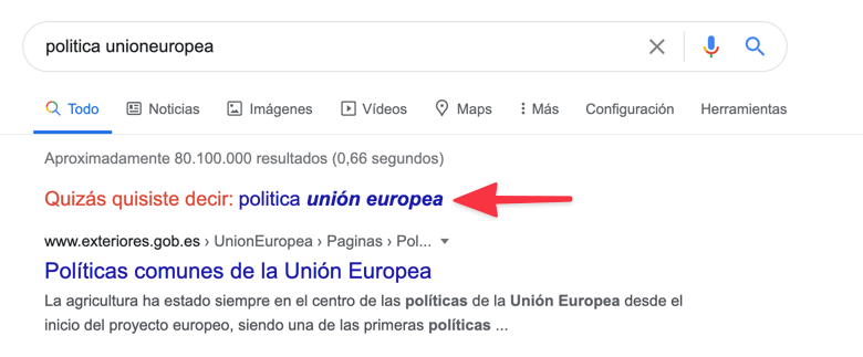 Sugerencia De Corrección En Las Búsquedas De Google