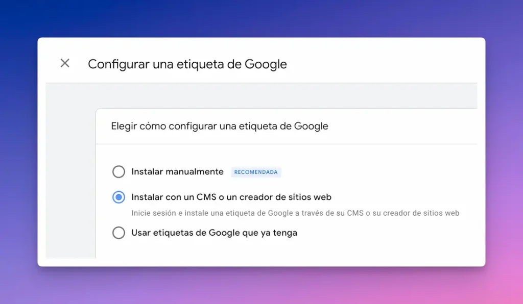 Crear cuenta en GA4 flujo de datos 2