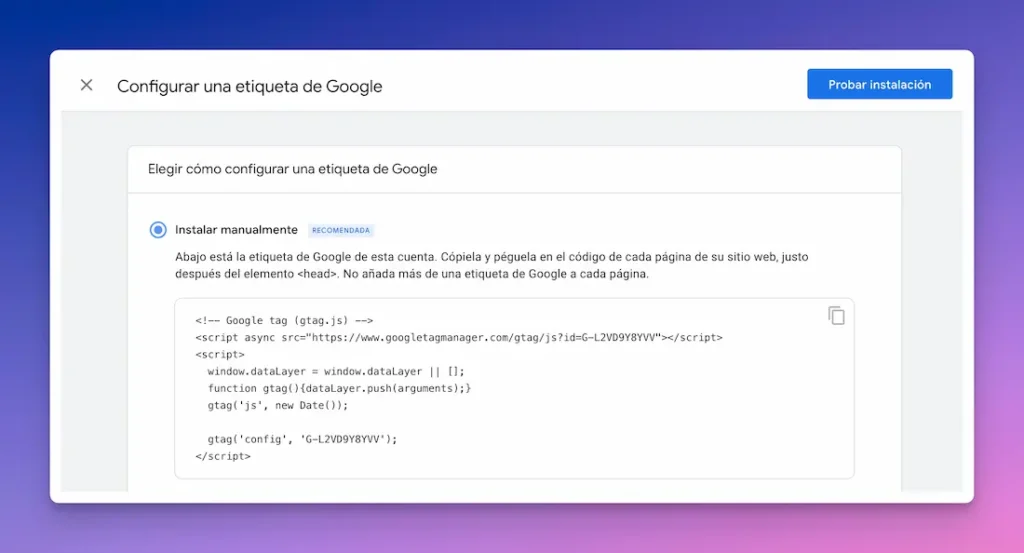 Crear cuenta en GA4 flujo de datos 3